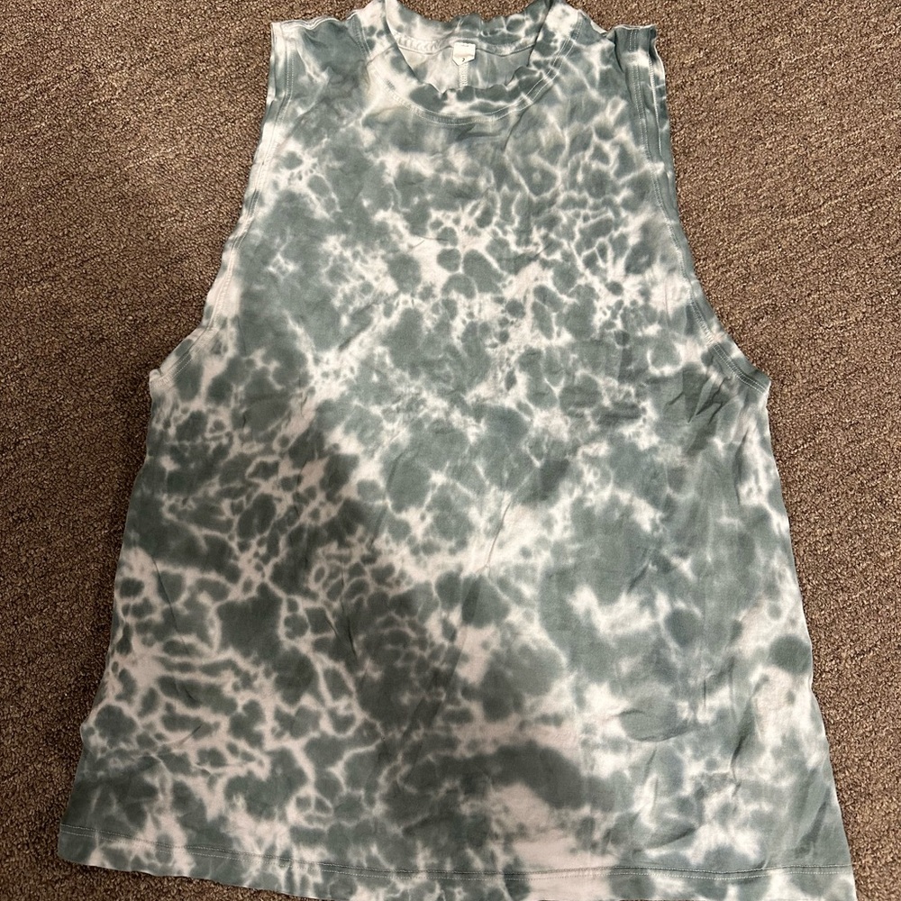 Lululemon blue tie dye all yours tank sz 2